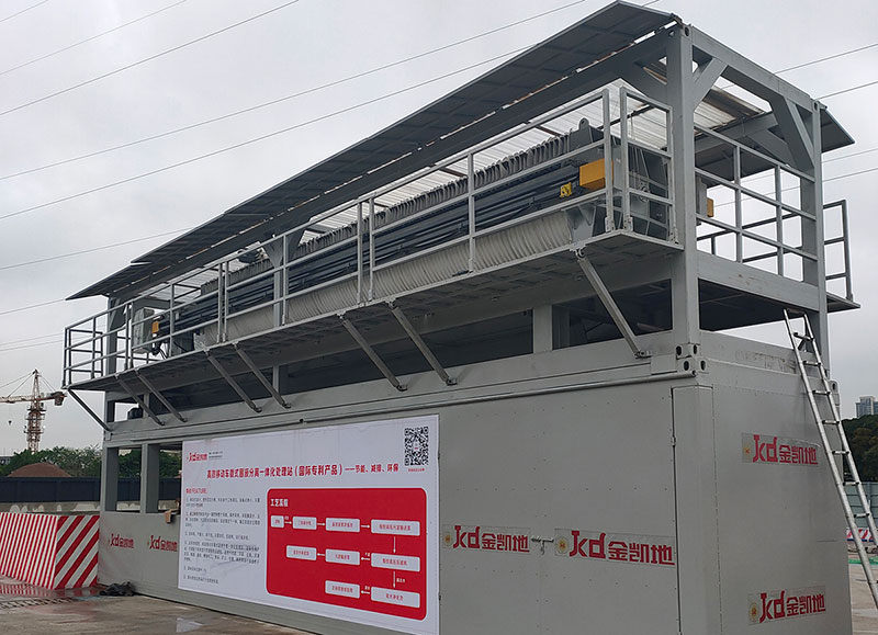 車載移動(dòng)洗砂場(chǎng)壓濾機(jī)